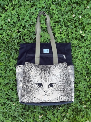 Torbo-Plecak Vintage Cat