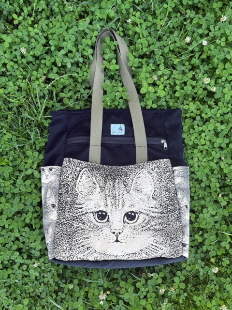 Torbo-Plecak Vintage Cat