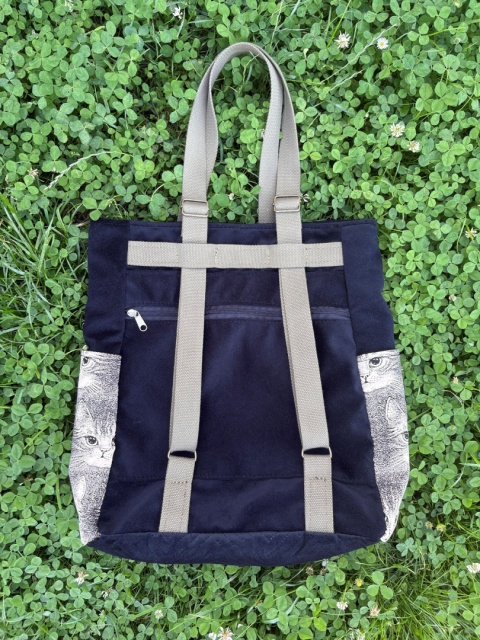 Torbo-Plecak Vintage Cat